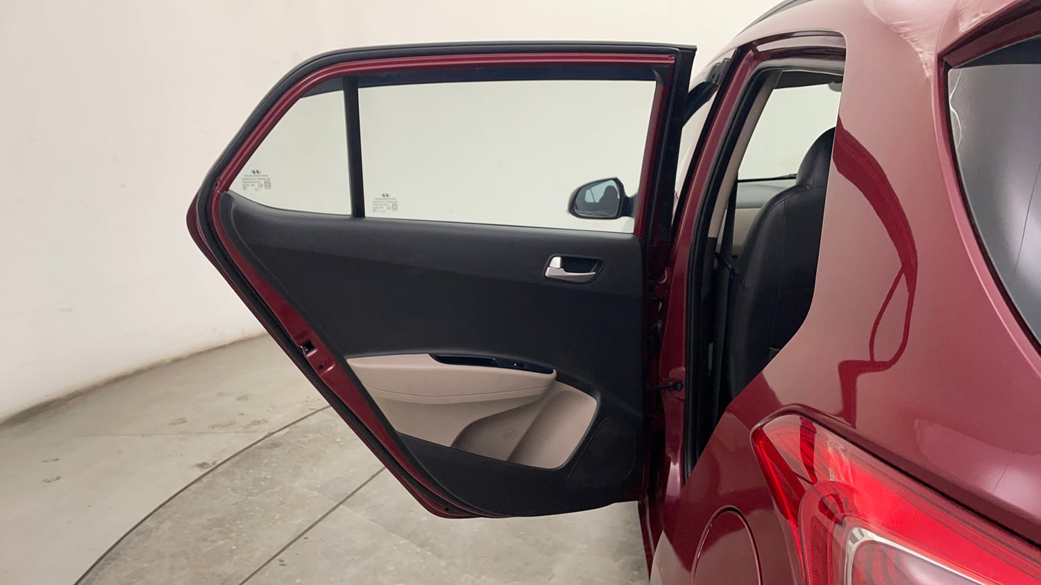 Used 2015 Hyundai Grand i10 Asta AT 1.2 Kappa VTVT Petrol Automatic interior LEFT REAR DOOR OPEN VIEW