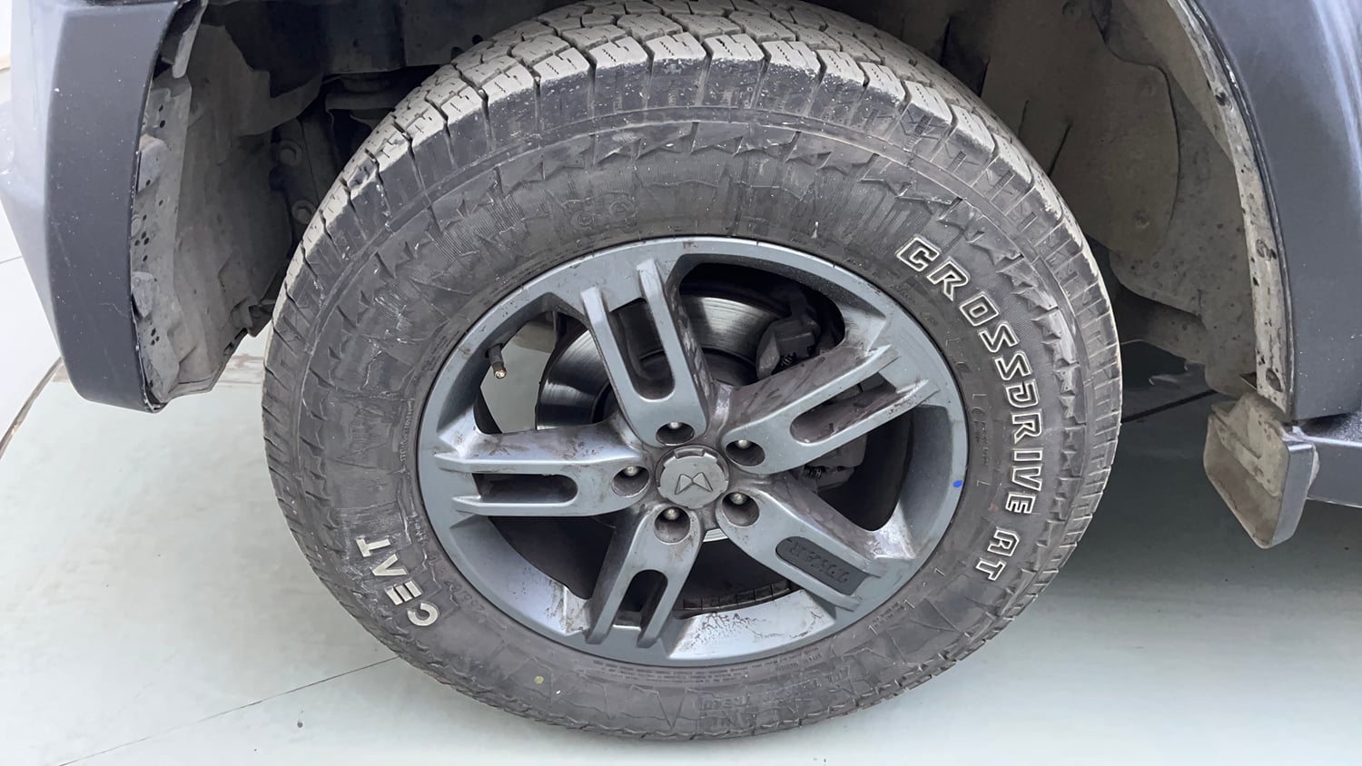 Used 2024 Mahindra Thar LX Hard Top Diesel MT RWD Diesel Manual tyres LEFT FRONT TYRE RIM VIEW
