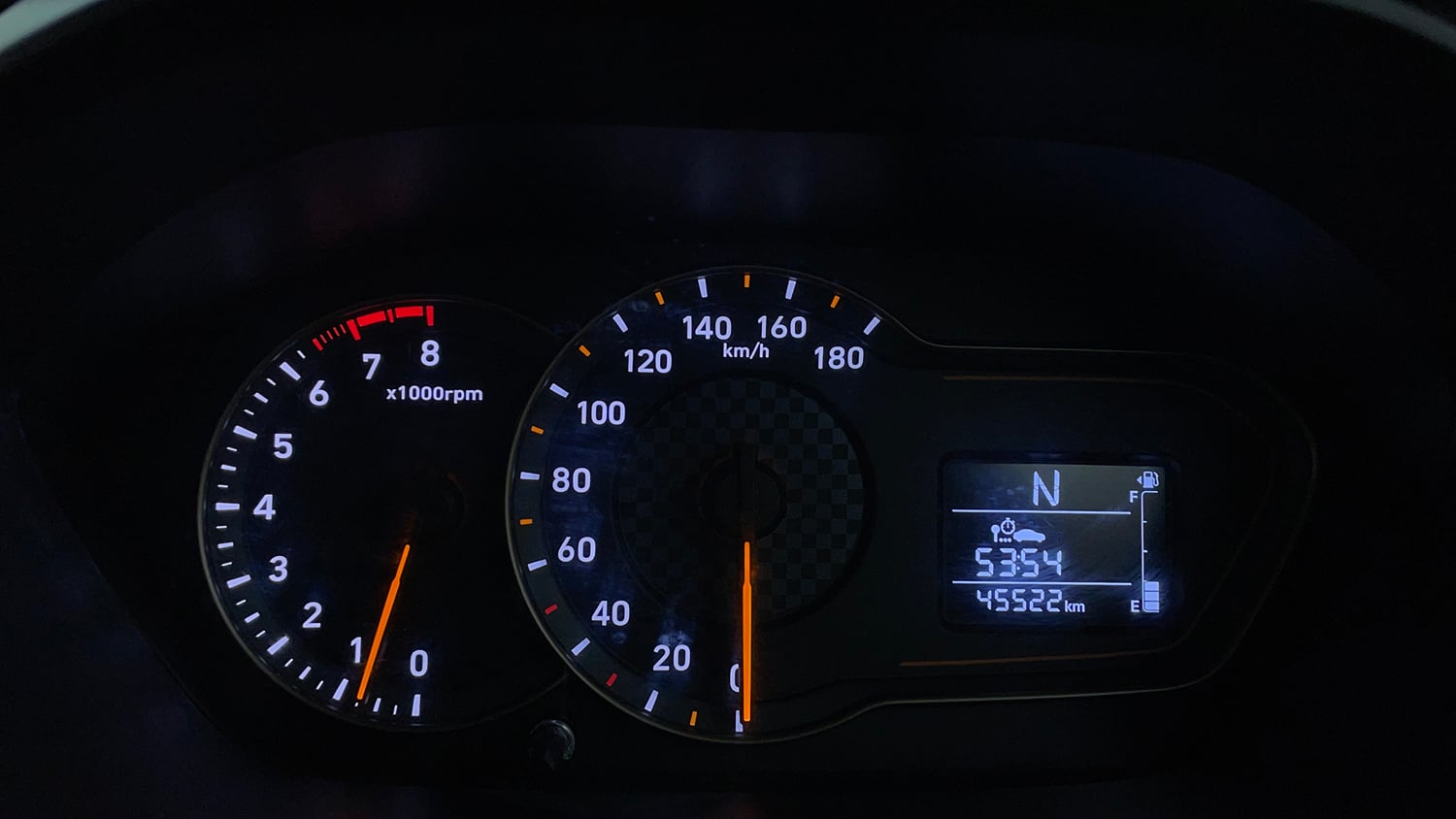 Used 2021 Hyundai Santro Sportz AMT Petrol Automatic interior CLUSTERMETER VIEW