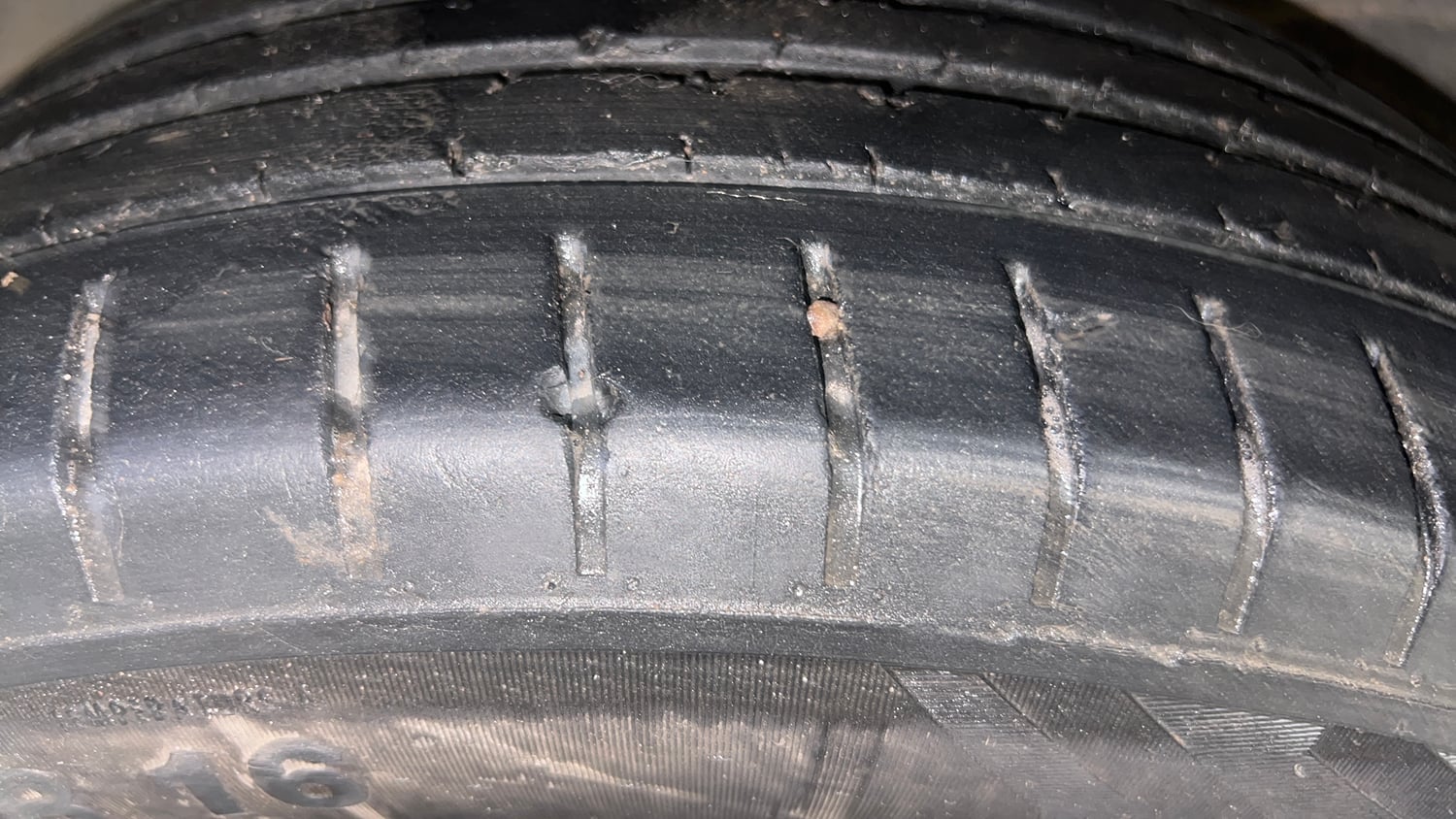 Used 2022 Tata Punch Creative AMT Petrol Automatic tyres RIGHT REAR TYRE TREAD VIEW