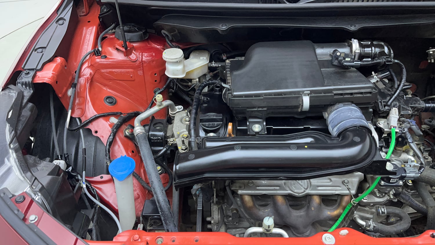 Used 2024 Maruti Suzuki Baleno Alpha MT Petrol Manual engine ENGINE RIGHT SIDE VIEW