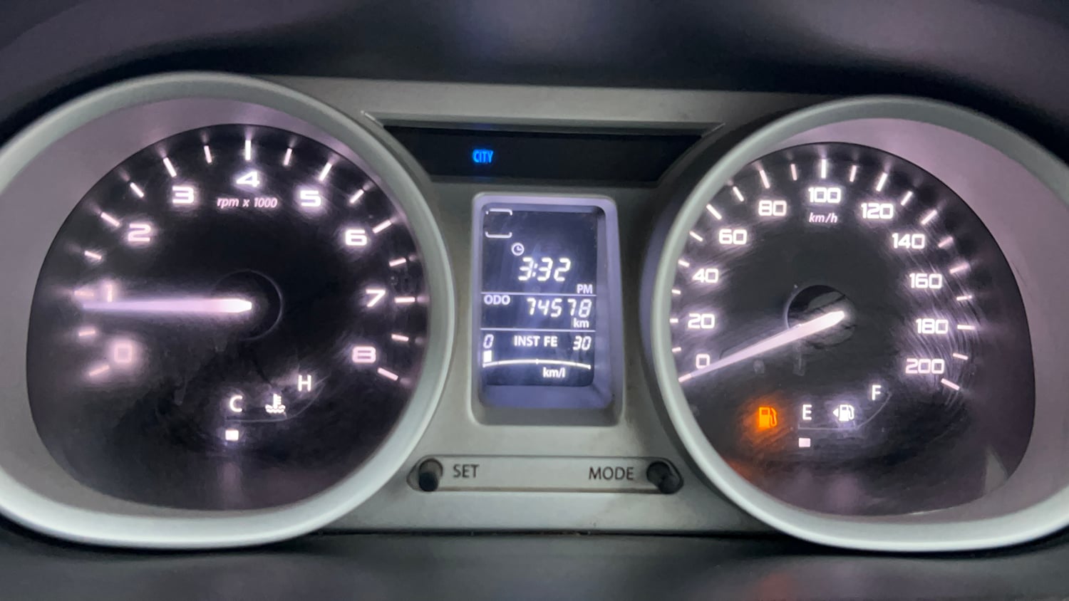 Used 2017 Tata Tiago Revotron XZ w/o Alloy Petrol Manual interior CLUSTERMETER VIEW