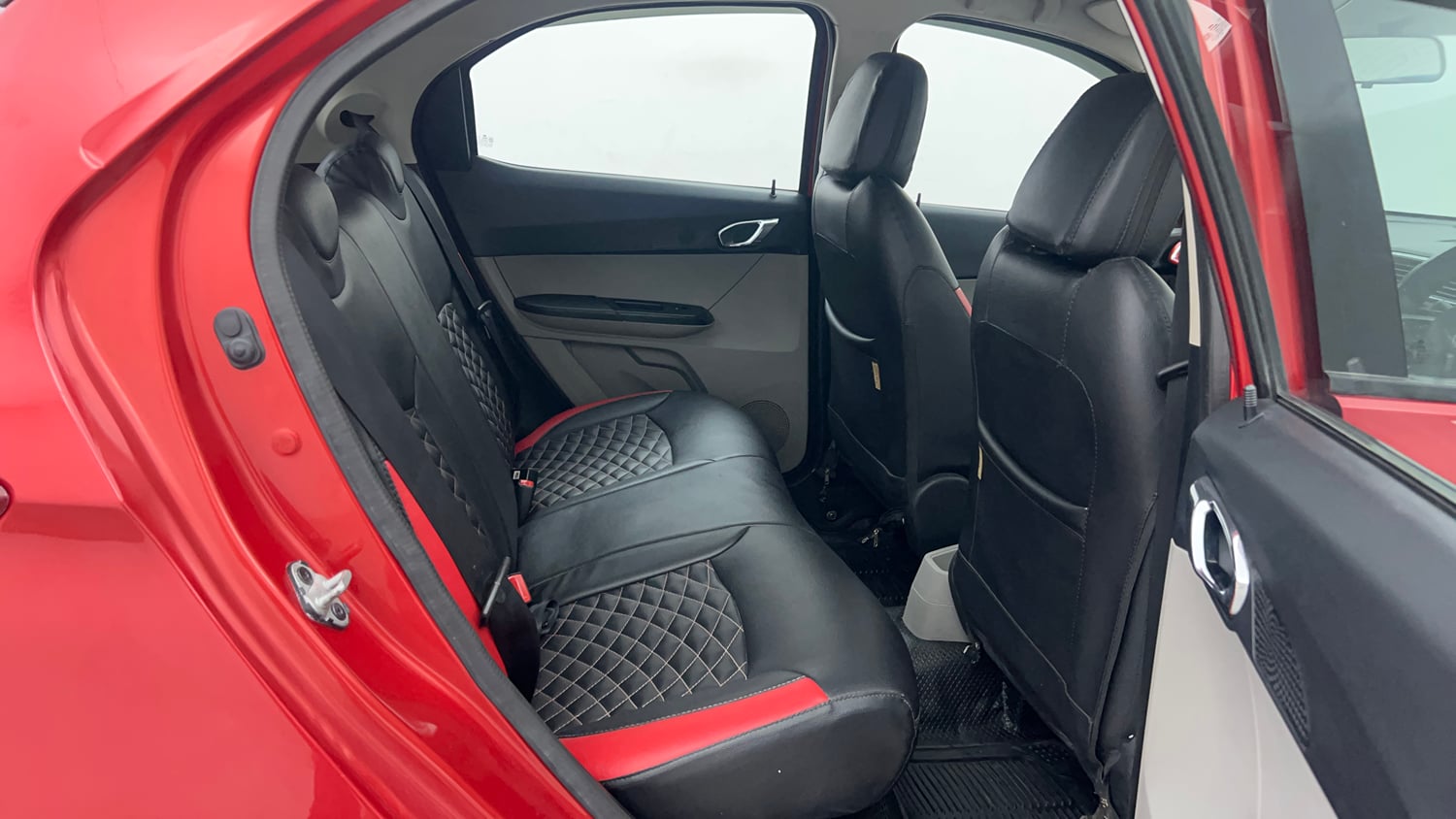 Used 2017 Tata Tiago Revotron XZ w/o Alloy Petrol Manual interior RIGHT SIDE REAR DOOR CABIN VIEW