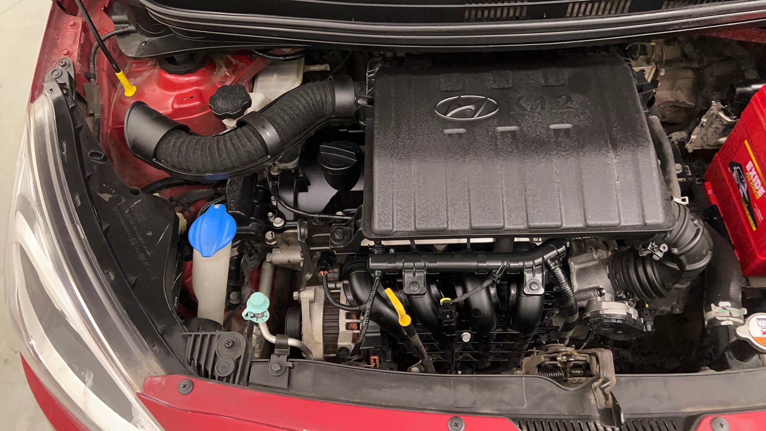 Used 2016 Hyundai Xcent SX 1.2 Petrol Manual engine ENGINE RIGHT SIDE VIEW