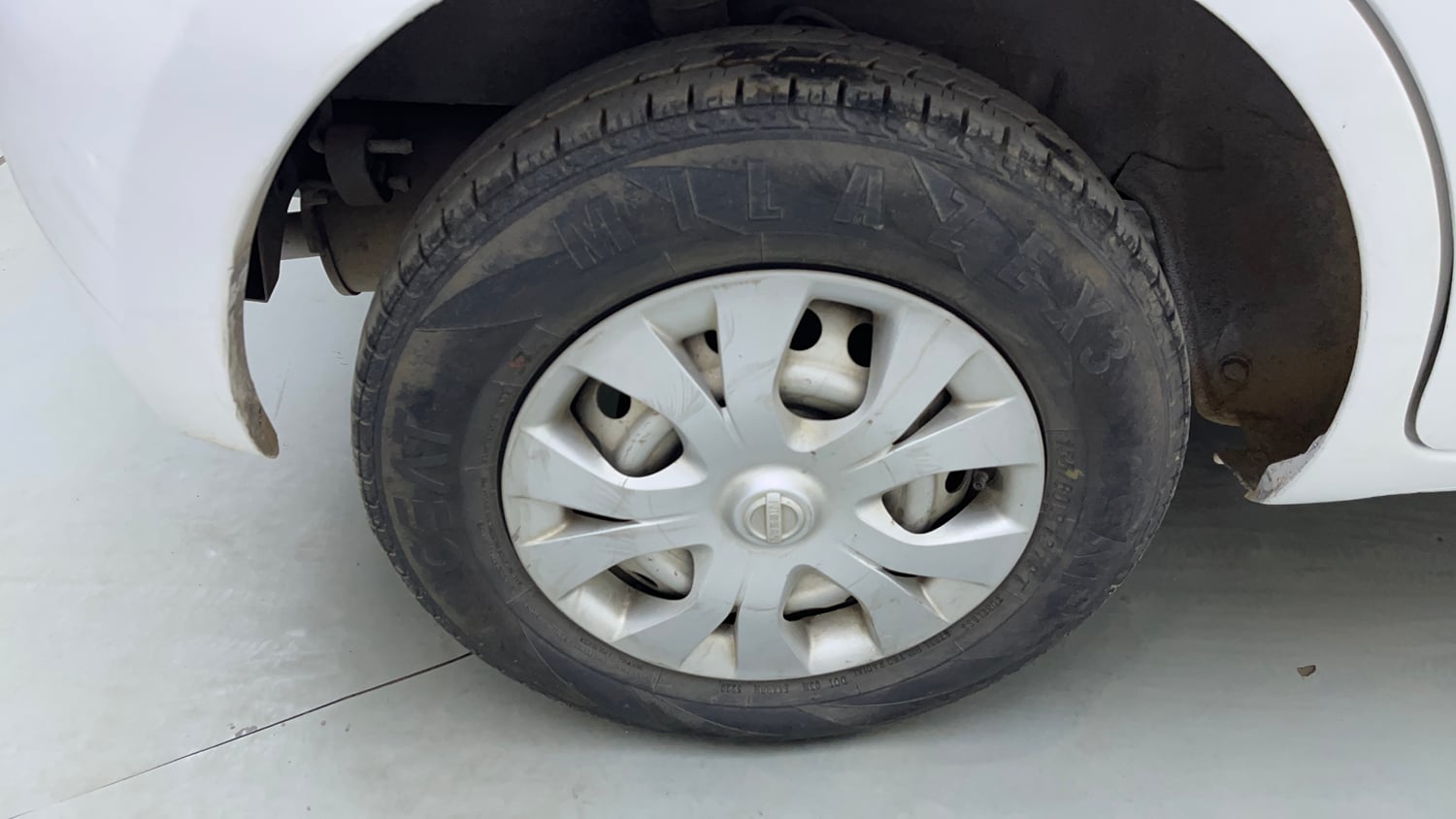 Used 2014 Nissan Micra Active XL Petrol Manual tyres RIGHT REAR TYRE RIM VIEW