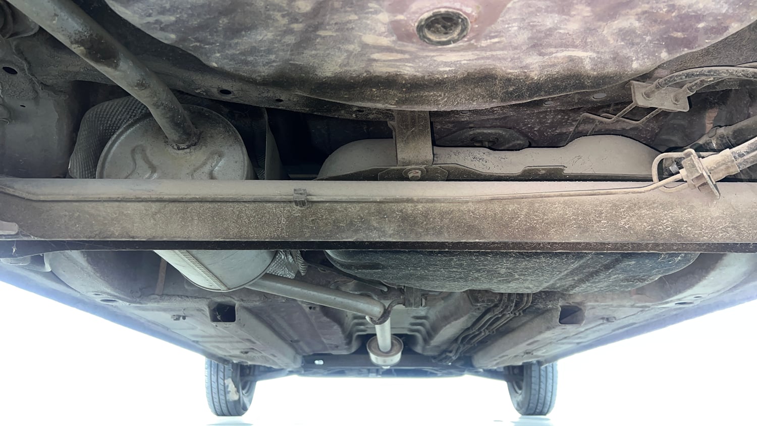 Used 2018 Datsun Redi-GO T(O) 1.0 AMT Petrol Automatic extra REAR UNDERBODY VIEW (TAKEN FROM REAR)
