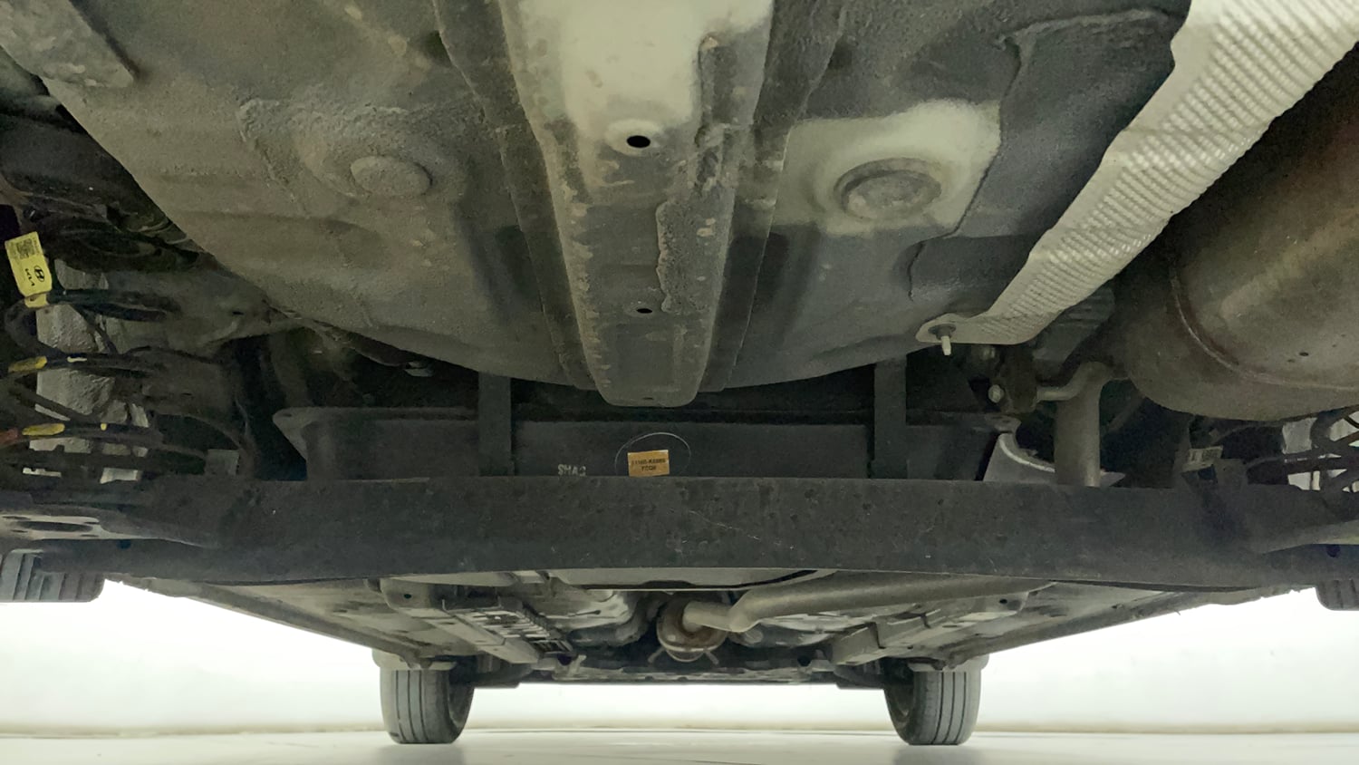 Used 2023 Hyundai Grand i10 Nios Sportz 1.2 Kappa AMT Petrol Automatic extra REAR UNDERBODY VIEW (TAKEN FROM REAR)