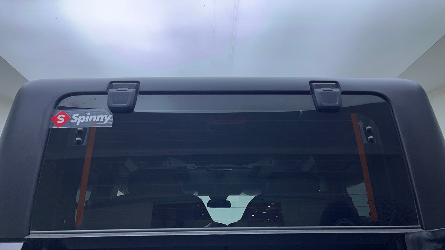 Used 2024 Mahindra Thar LX Hard Top Diesel MT RWD Diesel Manual exterior BACK WINDSHIELD VIEW