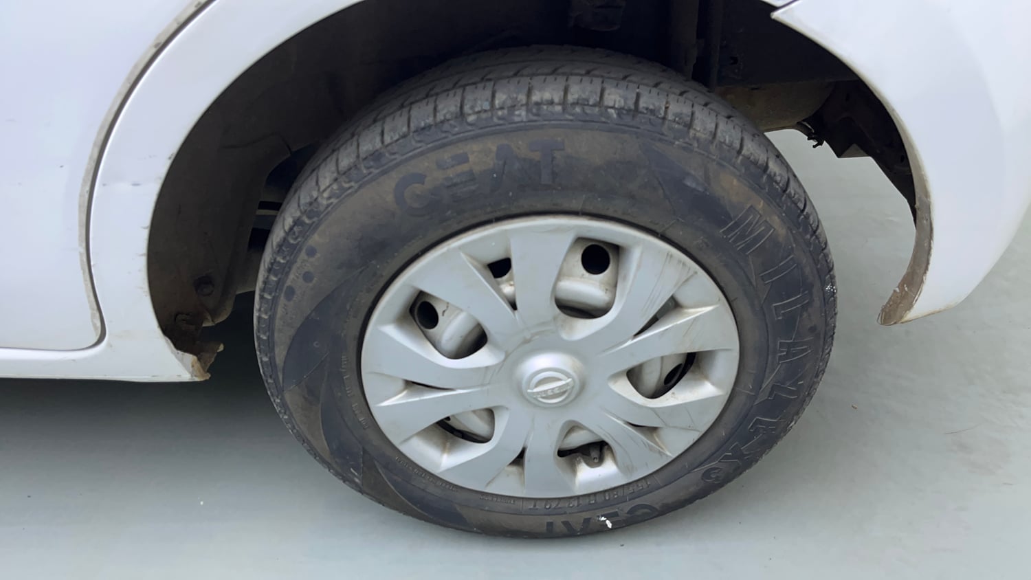 Used 2014 Nissan Micra Active XL Petrol Manual tyres LEFT REAR TYRE RIM VIEW