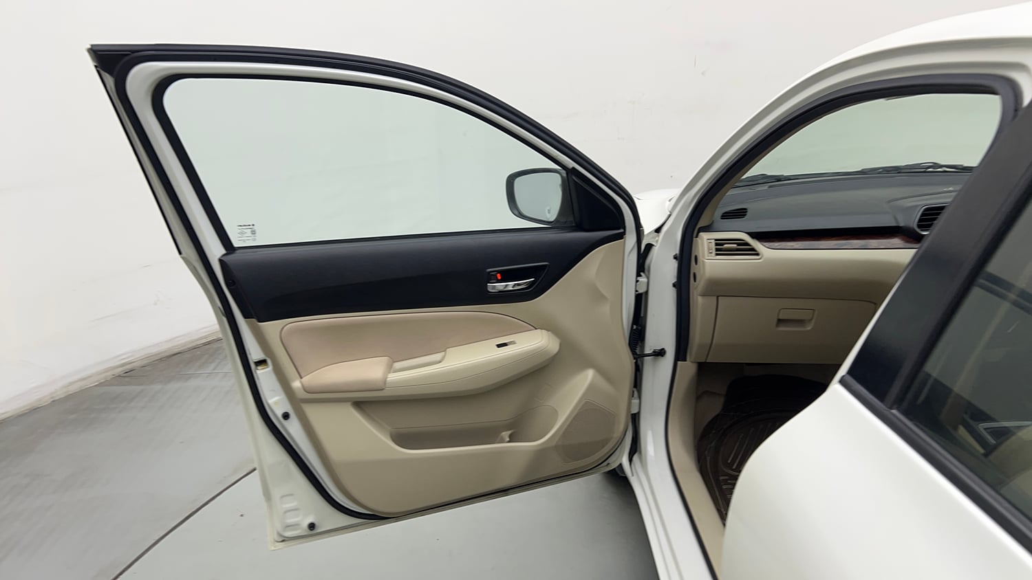 Used 2018 Maruti Suzuki Dzire VXi Petrol Manual interior LEFT FRONT DOOR OPEN VIEW