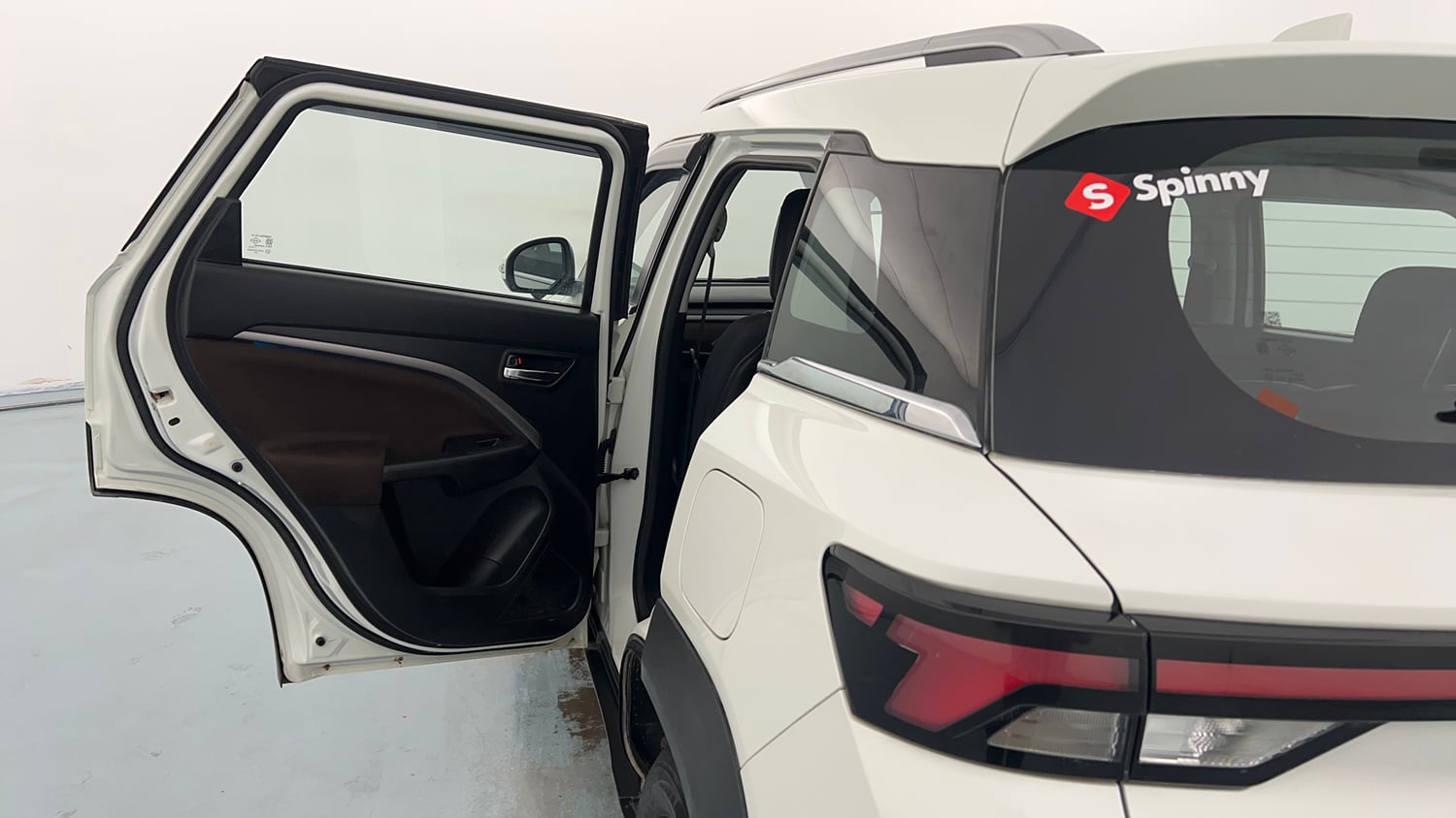 Used 2023 Maruti Suzuki Brezza ZXi Plus Petrol Manual interior LEFT REAR DOOR OPEN VIEW