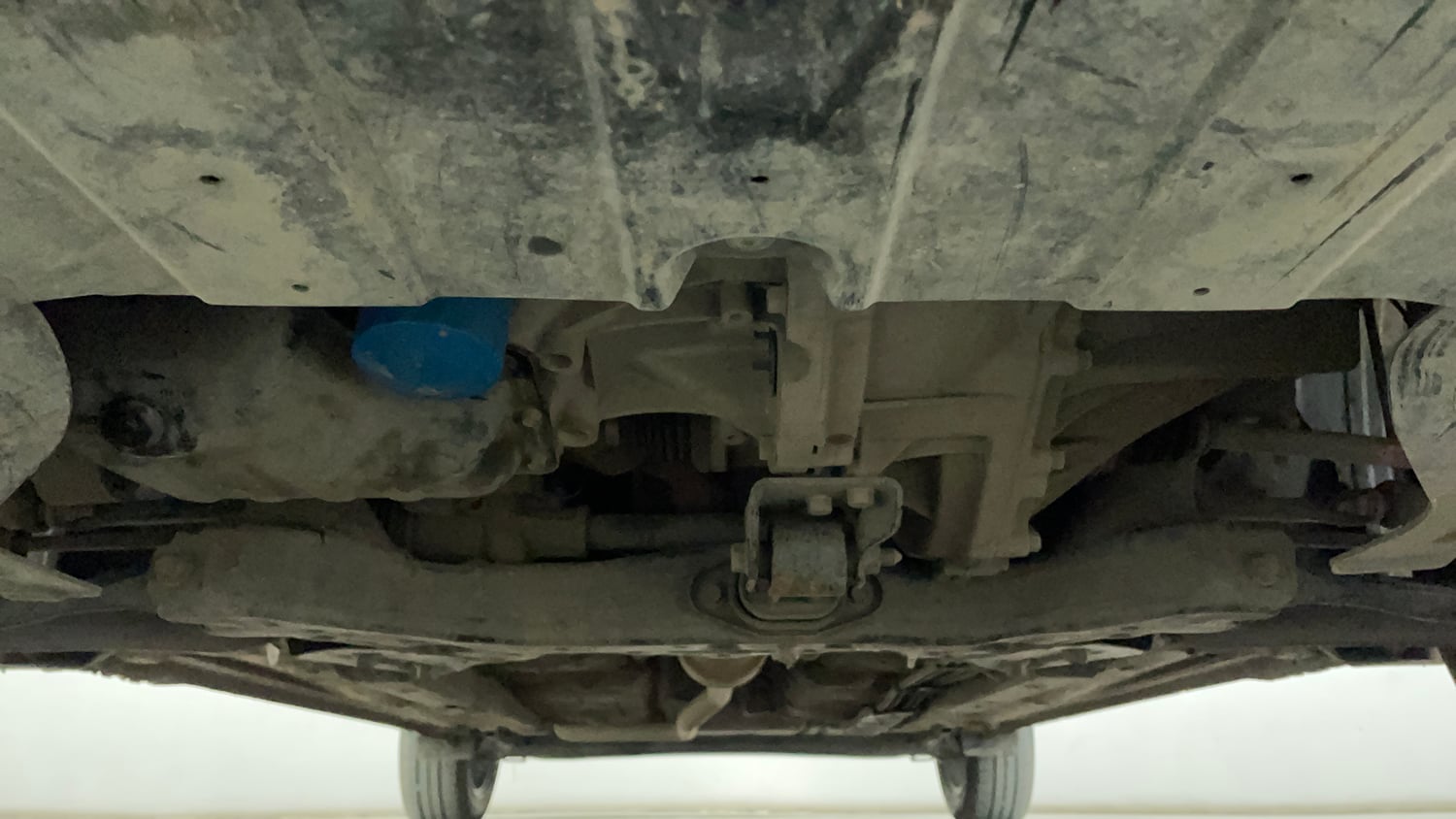 Used 2025 Hyundai Grand i10 Nios Sportz (O) 1.2 Kappa VTVT Petrol Manual extra FRONT LEFT UNDERBODY VIEW