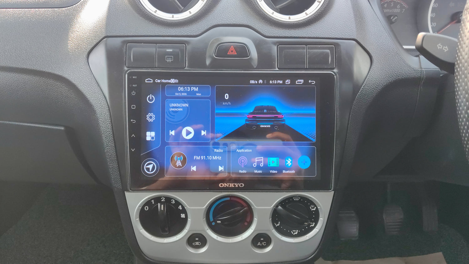 Used 2012 Ford Figo Duratorq Diesel Titanium 1.4 Diesel Manual interior MUSIC SYSTEM & AC CONTROL VIEW