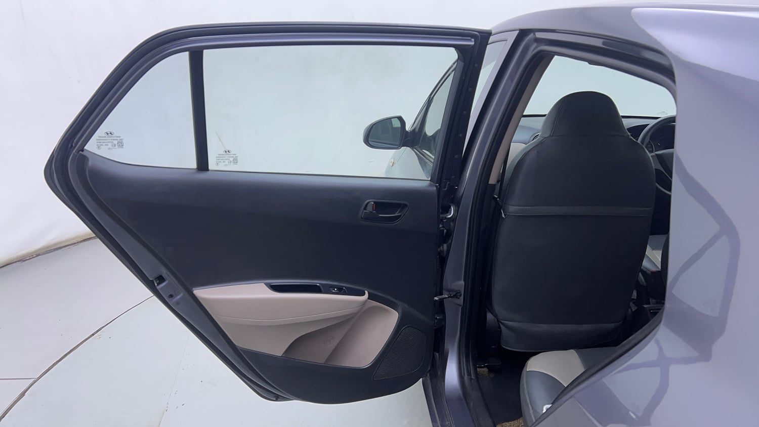 Used 2017 Hyundai Grand i10 Magna 1.2 Kappa VTVT Petrol Manual interior LEFT REAR DOOR OPEN VIEW