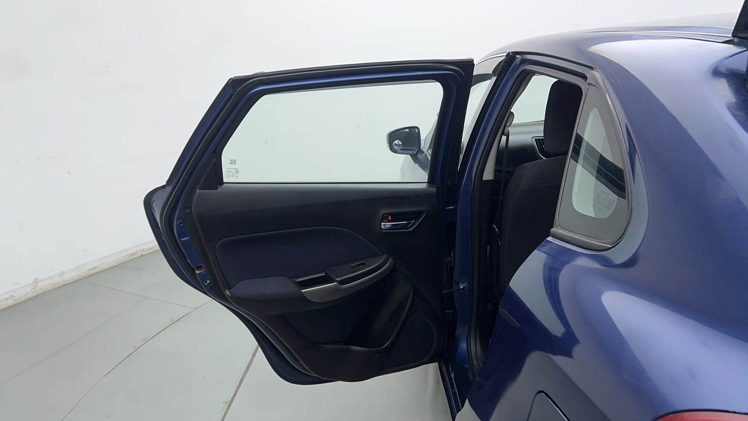 Used 2020 Maruti Suzuki Baleno Delta Petrol Manual interior LEFT REAR DOOR OPEN VIEW