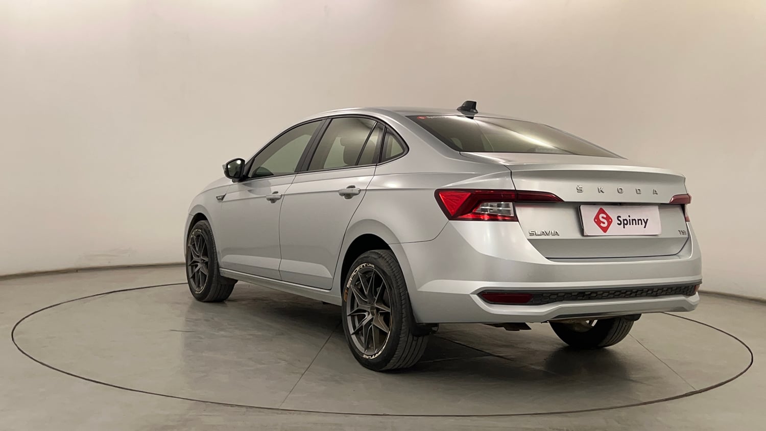 Used 2023 Skoda Slavia Ambition 1.5L TSI MT Petrol Manual exterior LEFT REAR CORNER VIEW