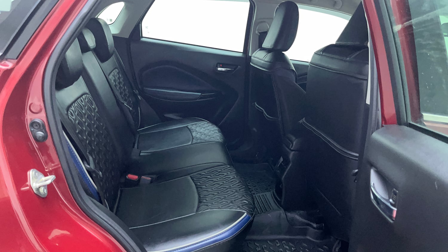 Used 2024 Maruti Suzuki Baleno Alpha MT Petrol Manual interior RIGHT SIDE REAR DOOR CABIN VIEW
