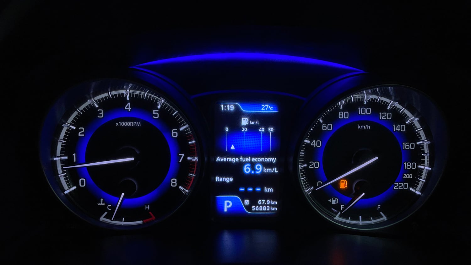 Used 2018 Maruti Suzuki Baleno Zeta 1.2 AT Petrol Automatic interior CLUSTERMETER VIEW