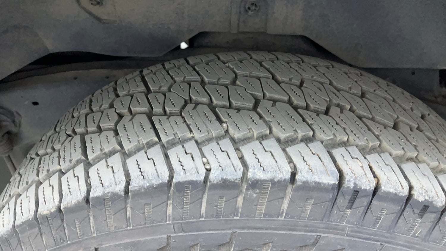 Used 2024 Mahindra Thar LX Hard Top Diesel MT RWD Diesel Manual tyres LEFT REAR TYRE TREAD VIEW