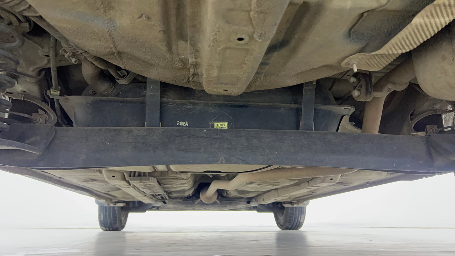 Used 2022 Hyundai Grand i10 Nios Sportz 1.2 Kappa VTVT CNG Cng Manual extra REAR UNDERBODY VIEW (TAKEN FROM REAR)