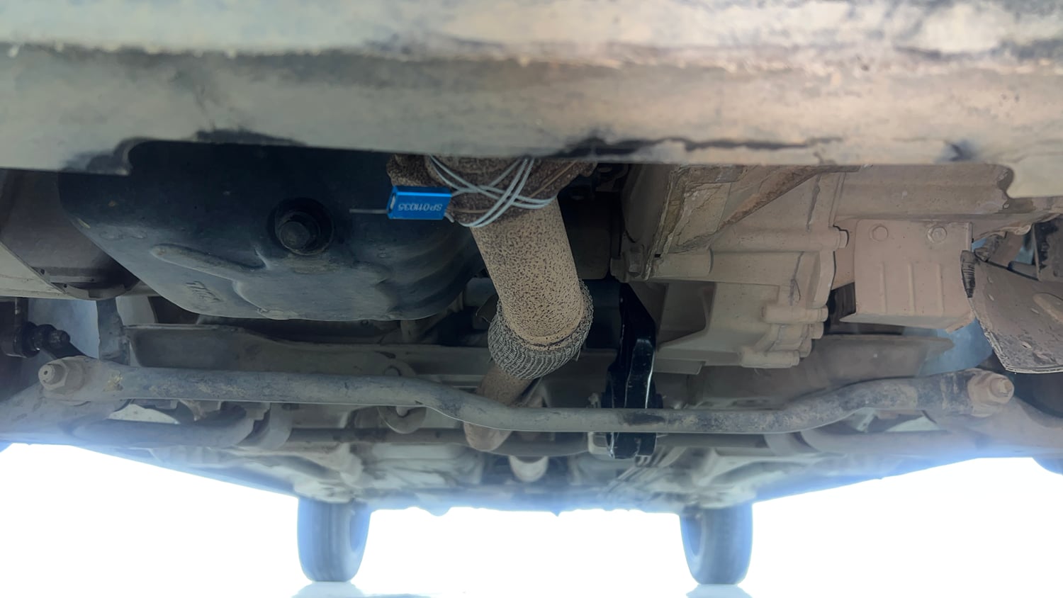 Used 2023 Tata Tiago XZA Plus Petrol Automatic extra FRONT LEFT UNDERBODY VIEW
