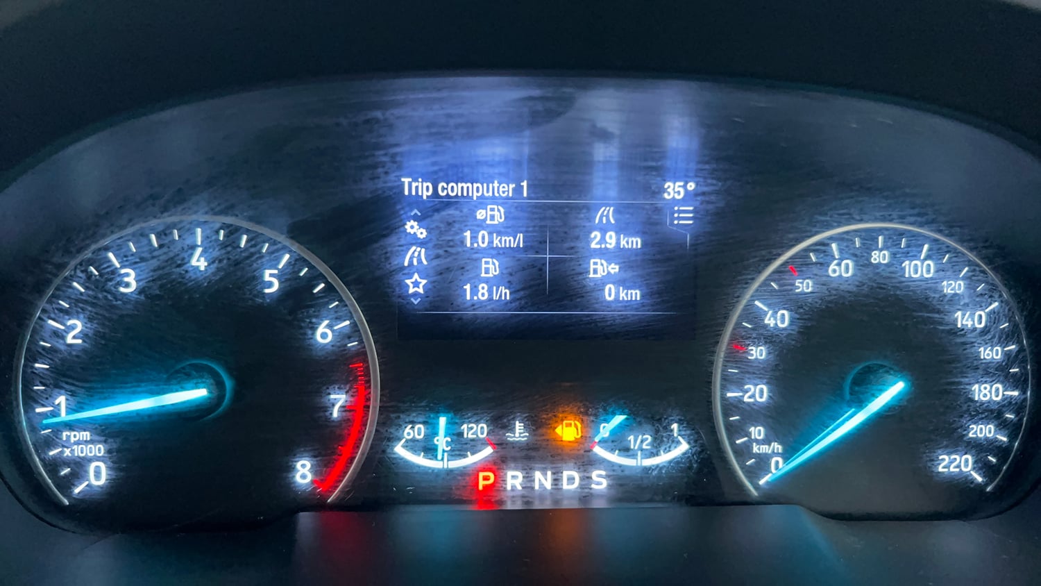 Used 2021 Ford EcoSport Titanium Plus 1.5L Ti-VCT AT Petrol Automatic interior CLUSTERMETER VIEW