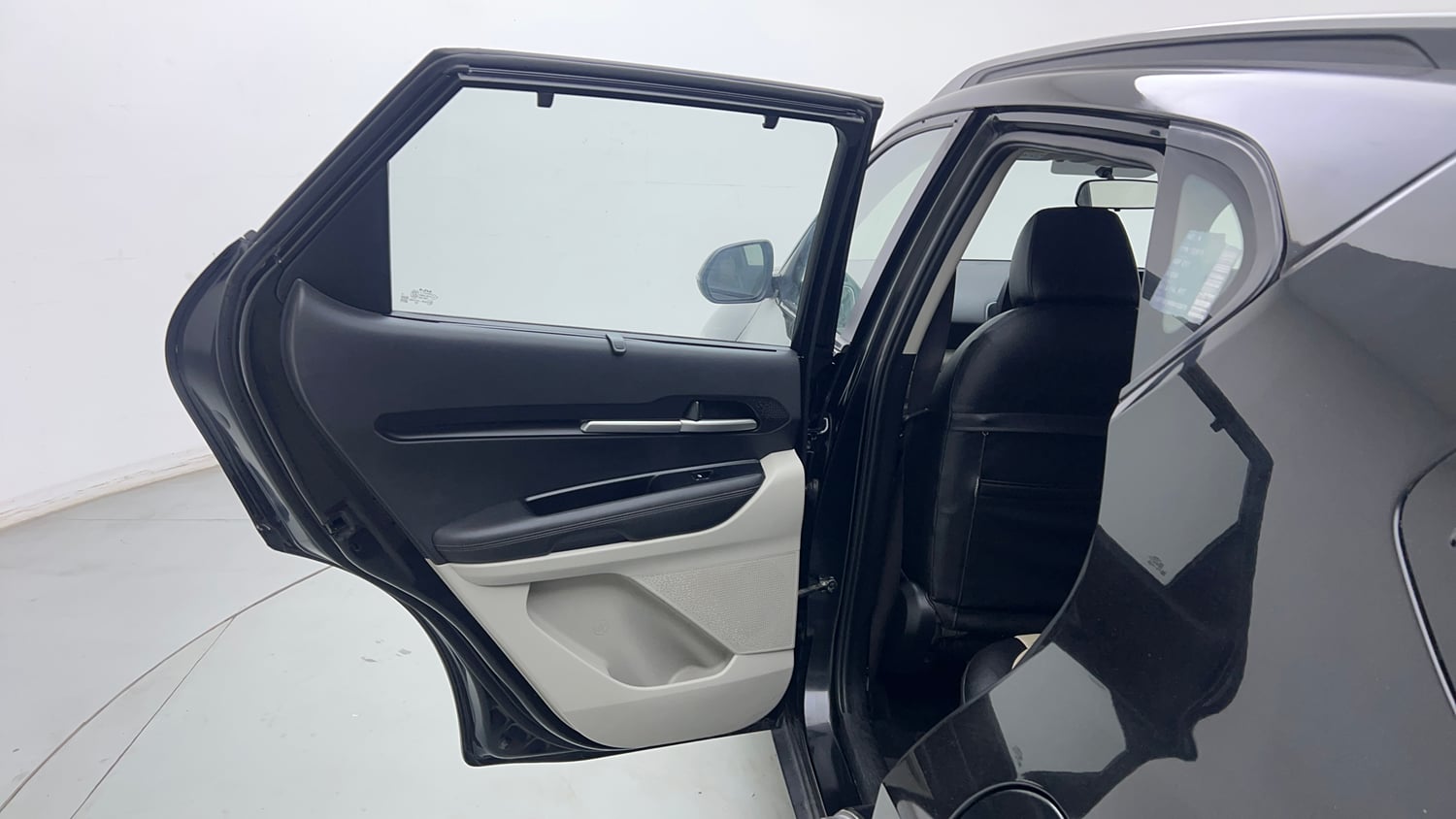 Used 2022 Kia Sonet HTX 1.5 AT Diesel Automatic interior LEFT REAR DOOR OPEN VIEW