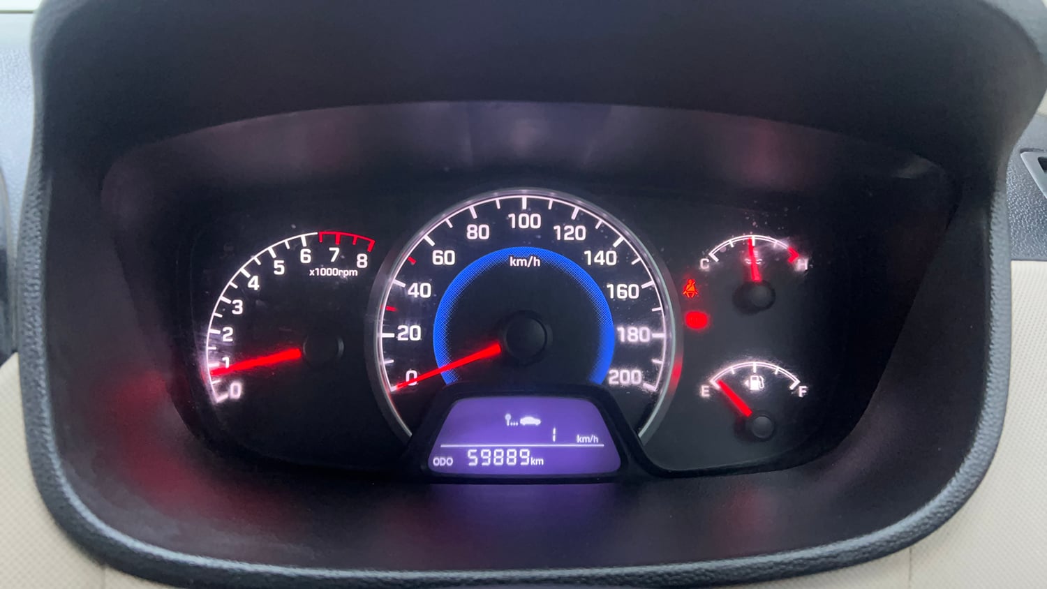 Used 2017 Hyundai Grand i10 Magna 1.2 Kappa VTVT Petrol Manual interior CLUSTERMETER VIEW