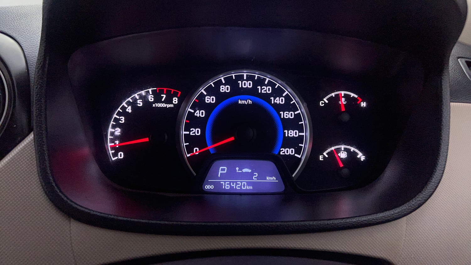 Used 2018 Hyundai Grand i10 Sportz AT 1.2 Kappa VTVT Petrol Automatic interior CLUSTERMETER VIEW