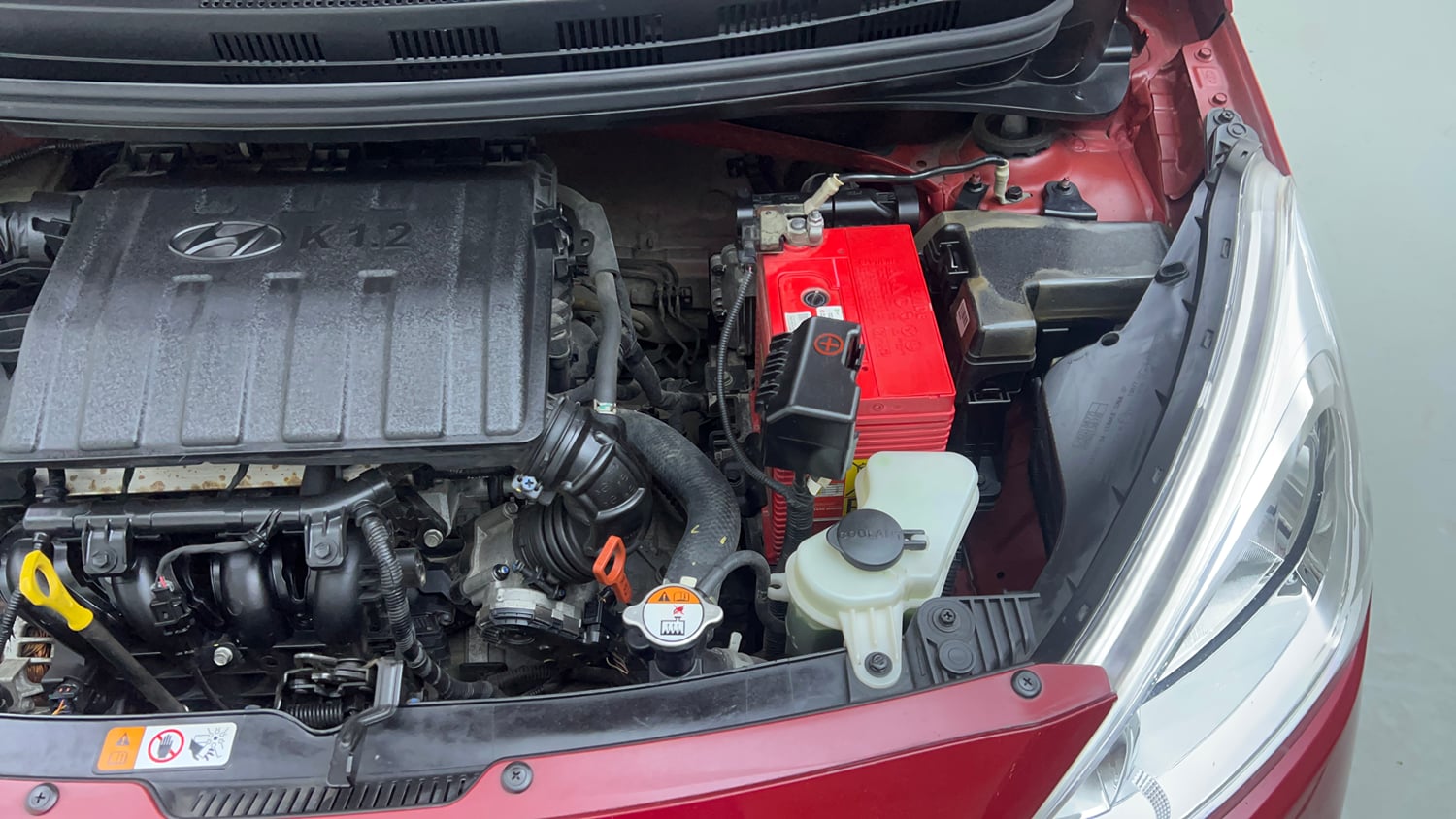 Used 2017 Hyundai Grand i10 Magna AT 1.2 Kappa VTVT Petrol Automatic engine ENGINE LEFT SIDE VIEW