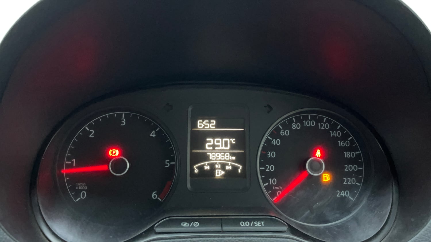 Used 2020 Volkswagen Ameo Trendline 1.5L (D) Diesel Manual interior CLUSTERMETER VIEW