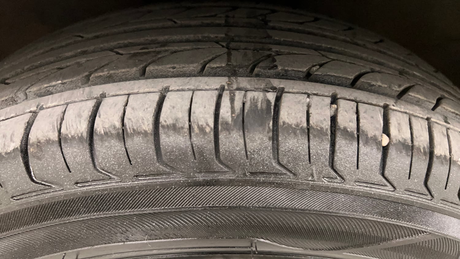 Used 2017 Maruti Suzuki Celerio ZXi AMT Petrol Automatic tyres LEFT FRONT TYRE TREAD VIEW