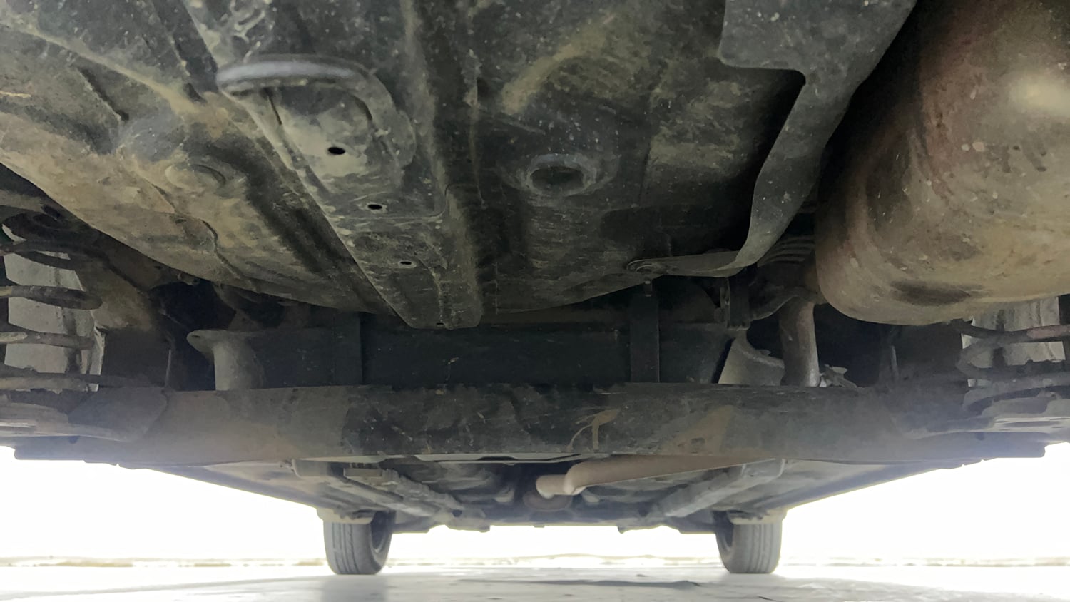 Used 2017 Hyundai Grand i10 Magna 1.2 Kappa VTVT Petrol Manual extra REAR UNDERBODY VIEW (TAKEN FROM REAR)