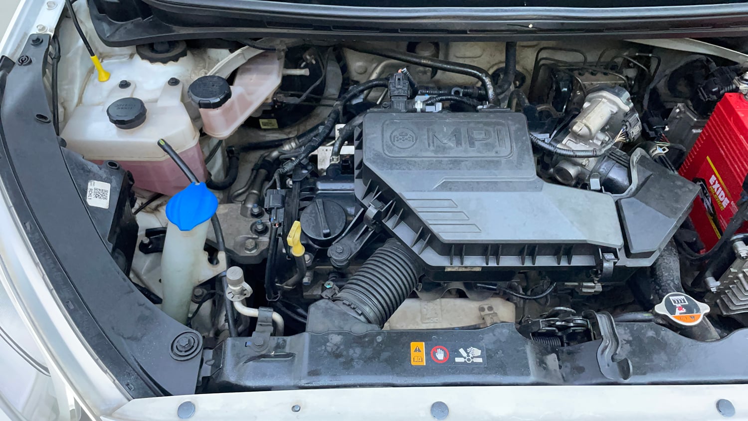 Used 2021 Hyundai Santro Sportz AMT Petrol Automatic engine ENGINE RIGHT SIDE VIEW