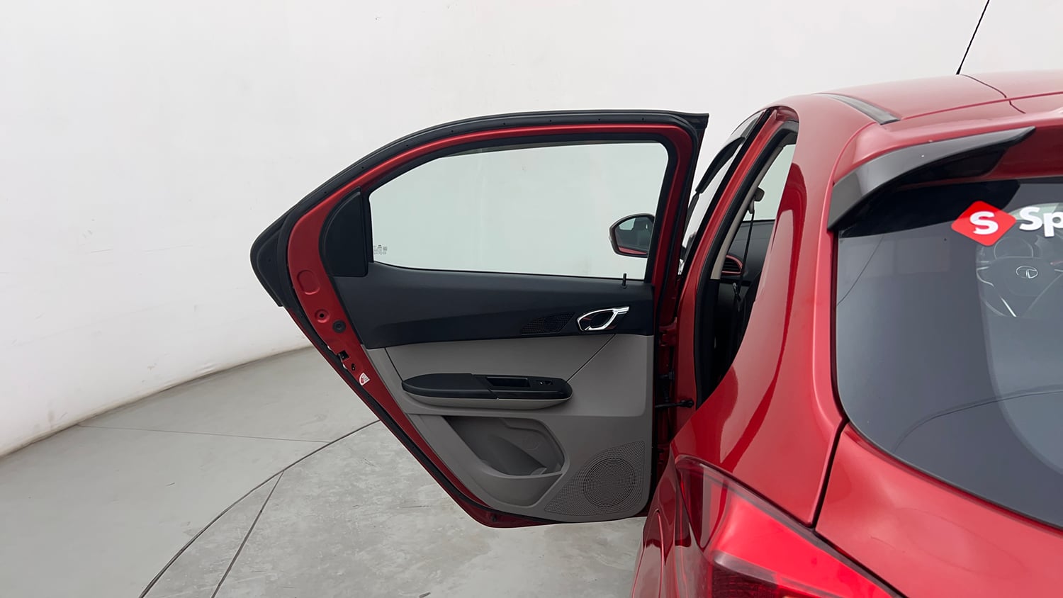 Used 2017 Tata Tiago Revotron XZ w/o Alloy Petrol Manual interior LEFT REAR DOOR OPEN VIEW