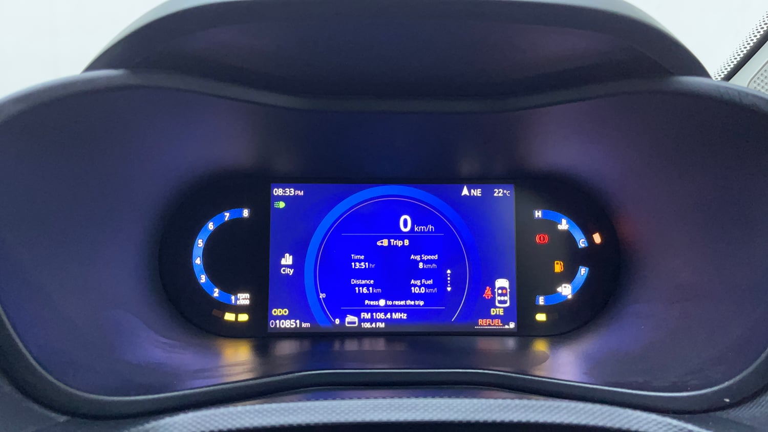 Used 2024 Tata Nexon Creative Plus 1.2 Revotron Petrol 6MT Petrol Manual interior CLUSTERMETER VIEW