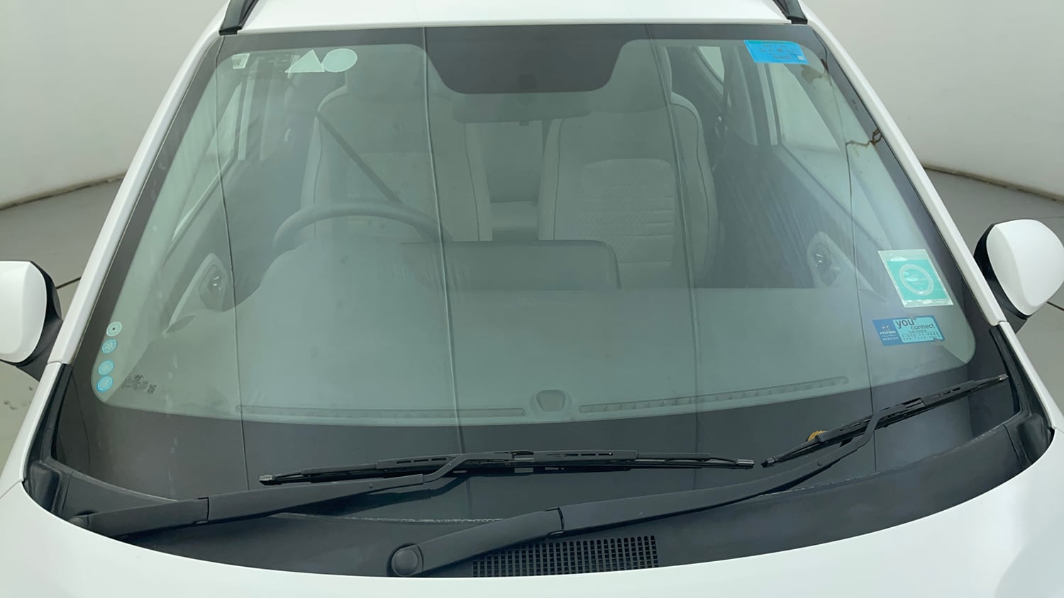 Used 2023 Hyundai Grand i10 Nios Sportz 1.2 Kappa AMT Petrol Automatic exterior FRONT WINDSHIELD VIEW