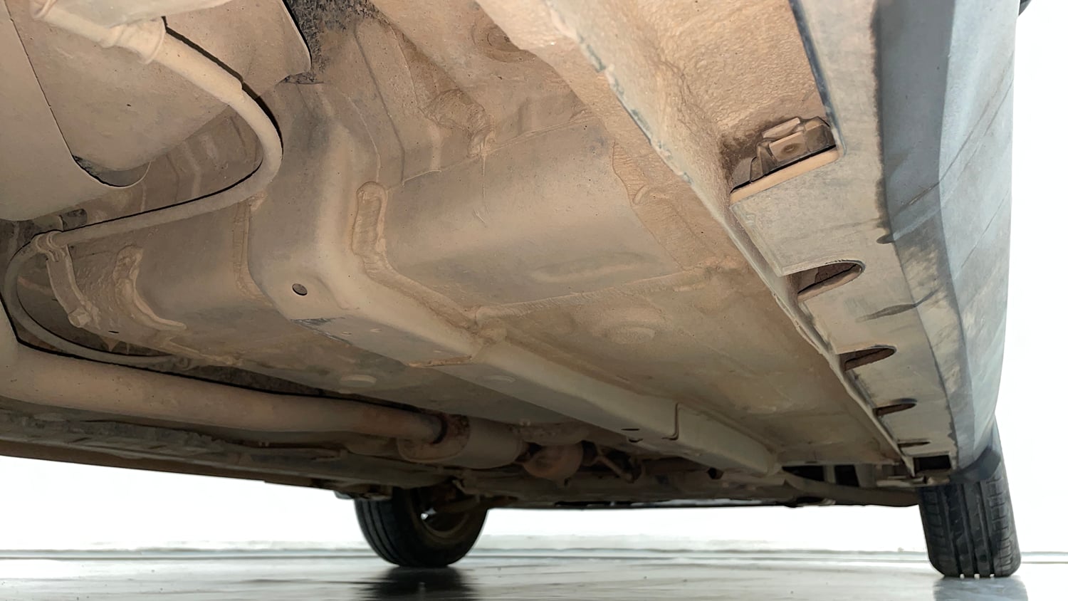 Used 2024 Hyundai Exter S 1.2 AMT Petrol Automatic extra REAR RIGHT UNDERBODY VIEW