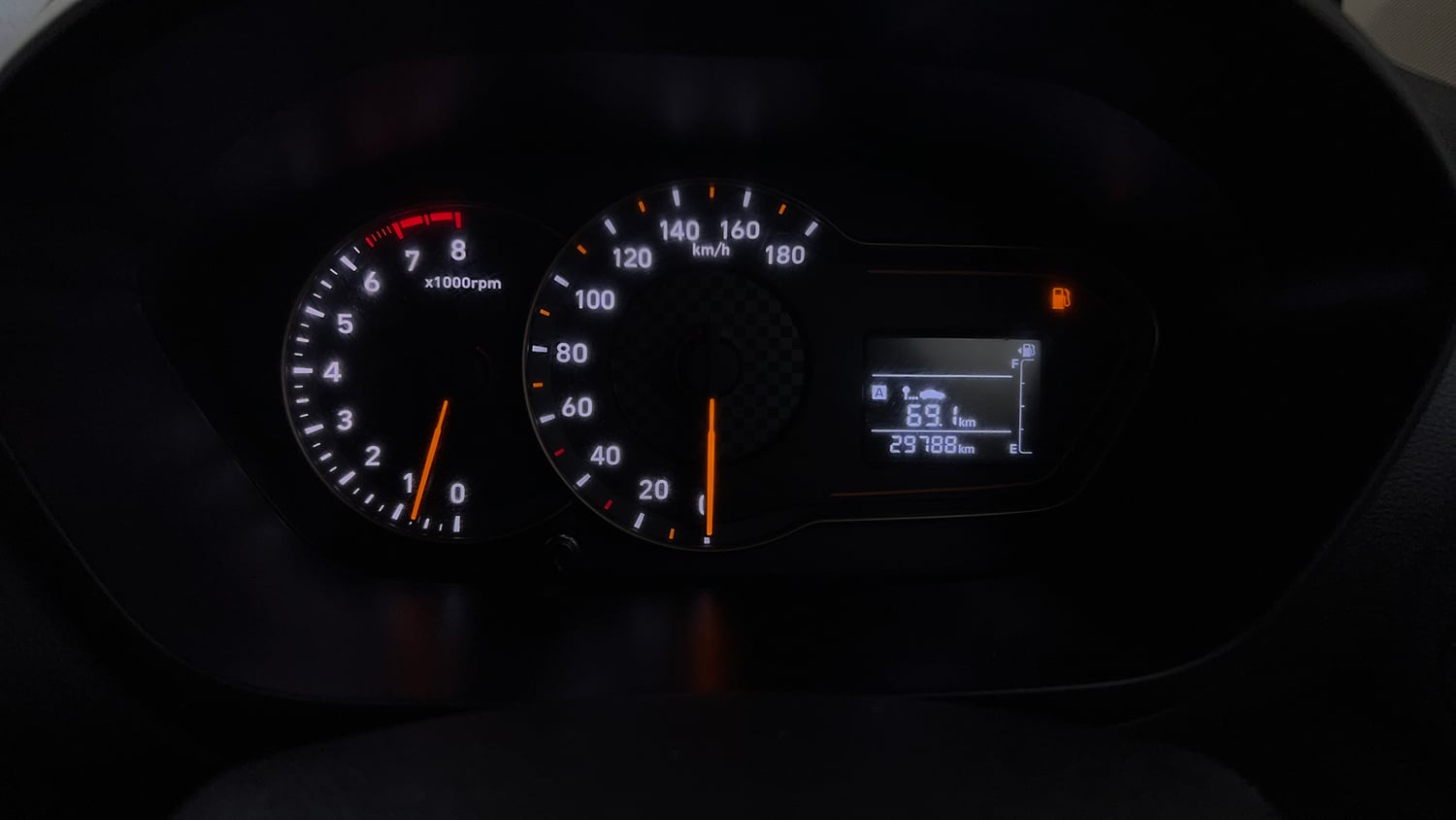 Used 2021 Hyundai Santro Sportz Petrol Manual interior CLUSTERMETER VIEW