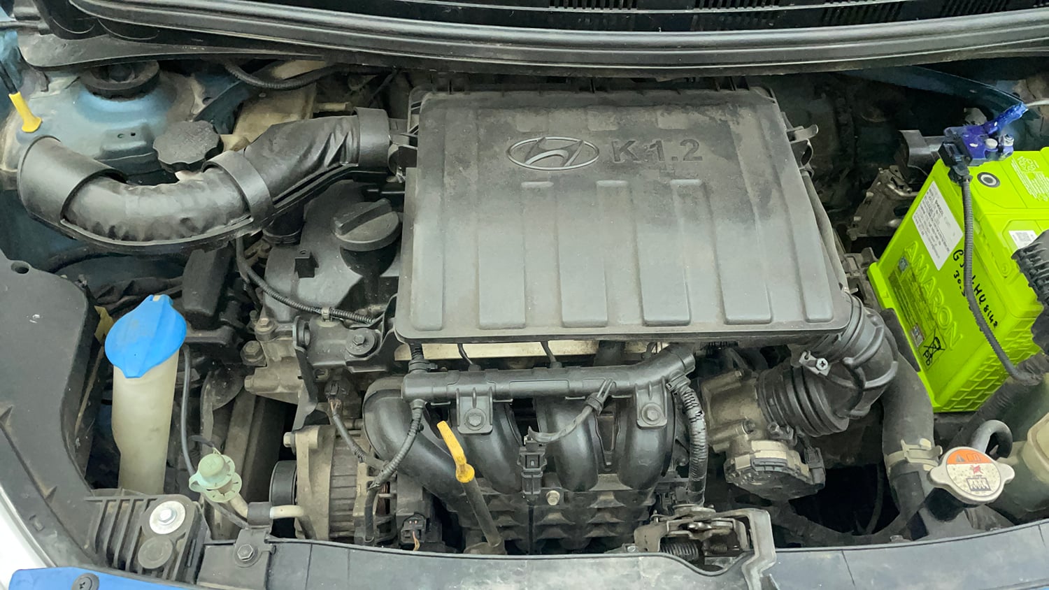 Used 2018 Hyundai Grand i10 Sportz 1.2 Kappa VTVT Petrol Manual engine ENGINE RIGHT SIDE VIEW