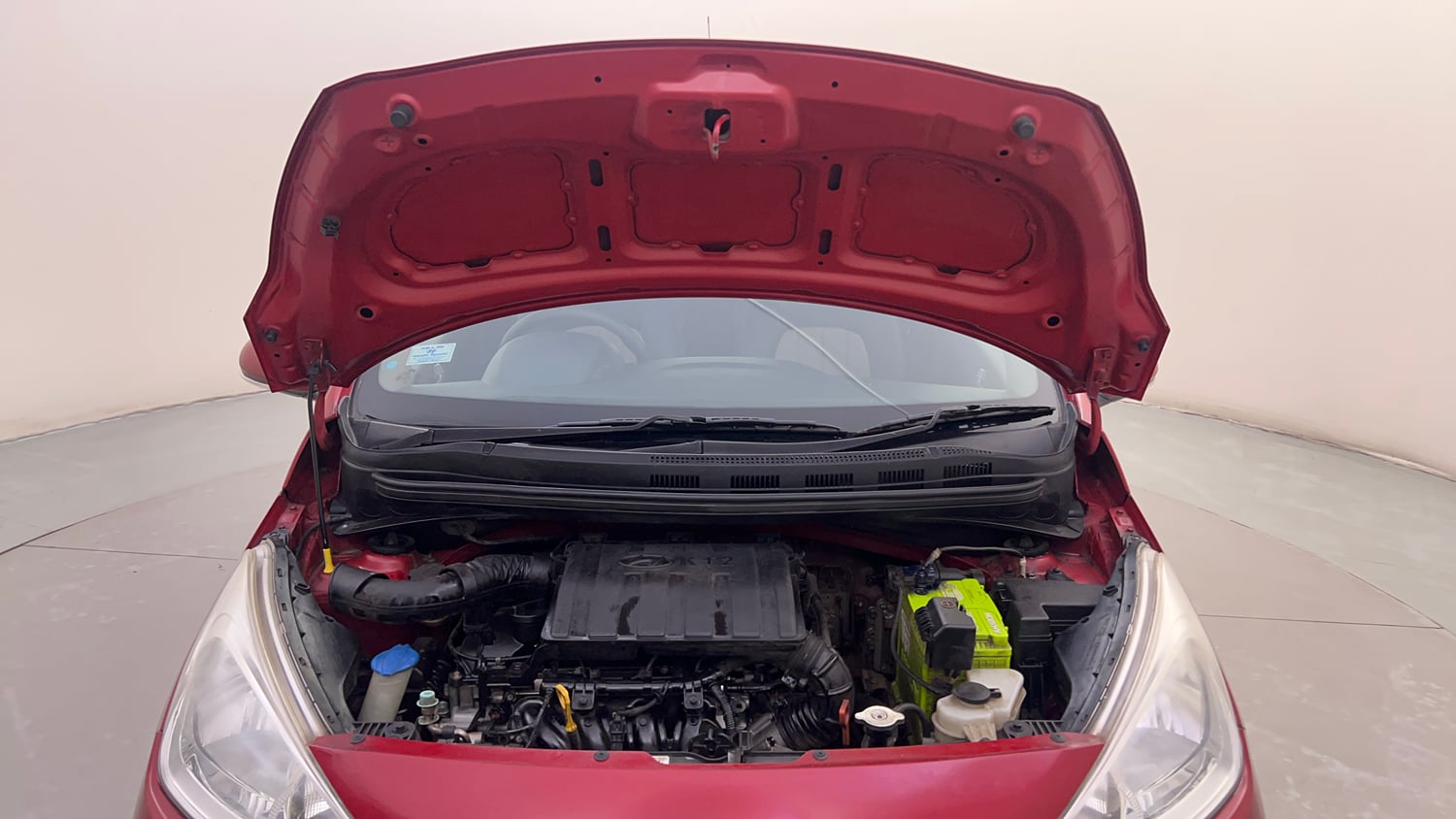 Used 2018 Hyundai Grand i10 Sportz AT 1.2 Kappa VTVT Petrol Automatic engine ENGINE & BONNET OPEN FRONT VIEW