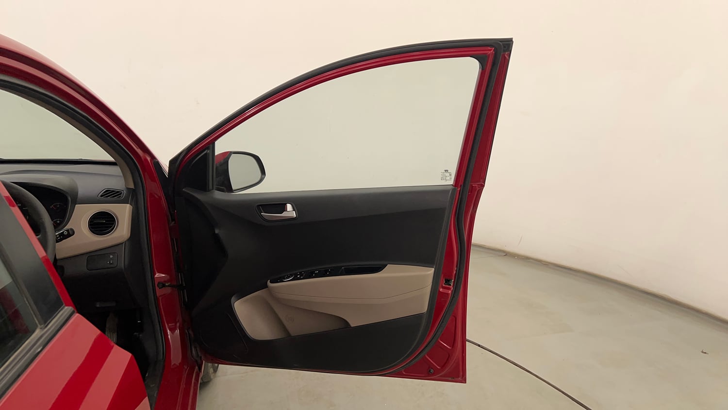 Used 2016 Hyundai Xcent SX 1.2 Petrol Manual interior RIGHT FRONT DOOR OPEN VIEW