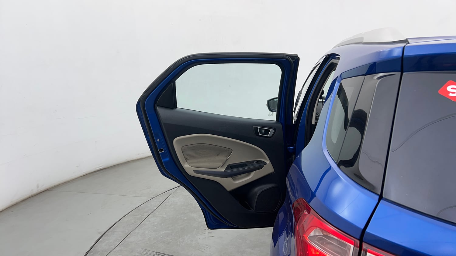 Used 2021 Ford EcoSport Titanium Plus 1.5L Ti-VCT AT Petrol Automatic interior LEFT REAR DOOR OPEN VIEW