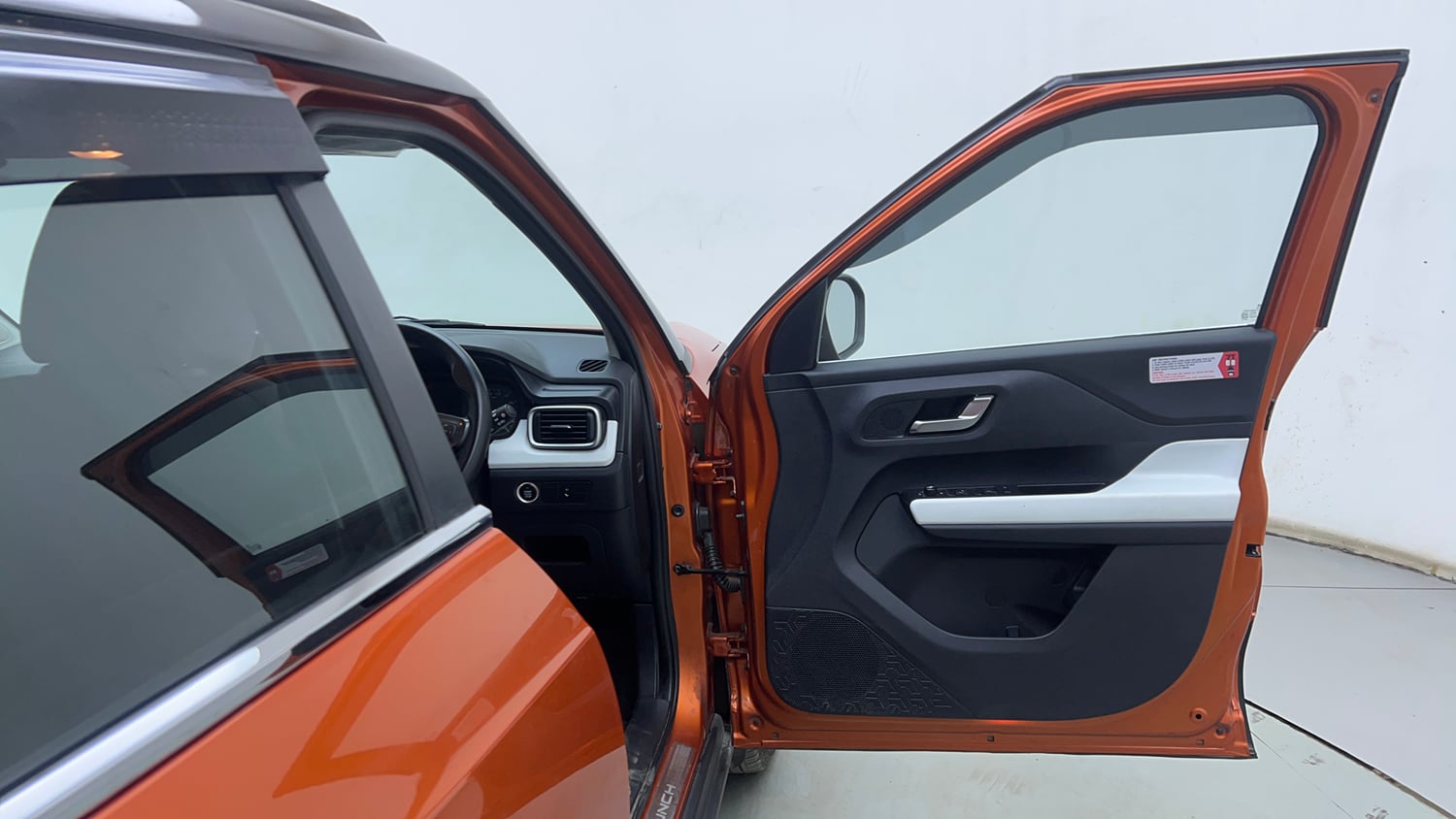 Used 2023 Tata Punch Creative Dual Tone AMT Petrol Automatic interior RIGHT FRONT DOOR OPEN VIEW