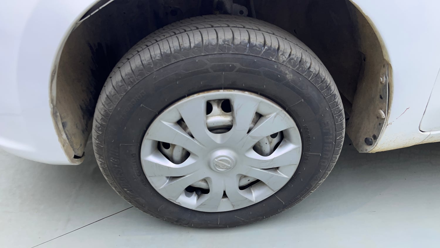 Used 2014 Nissan Micra Active XL Petrol Manual tyres LEFT FRONT TYRE RIM VIEW