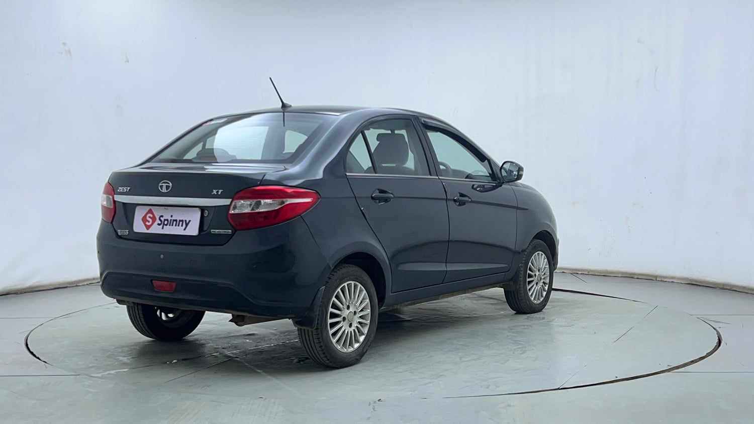 Used 2015 Tata Zest XT Petrol Petrol Manual exterior RIGHT REAR CORNER VIEW