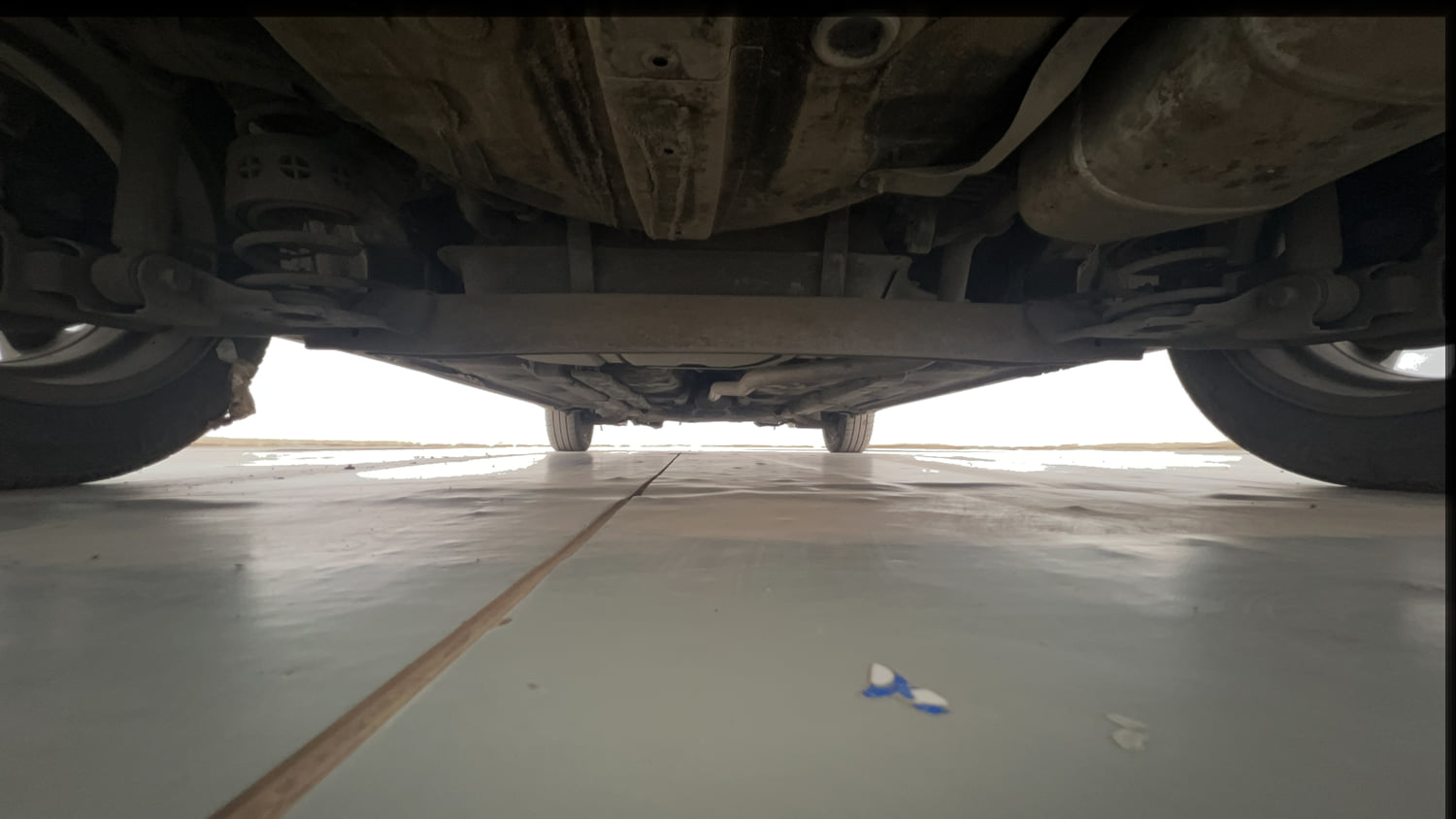 Used 2014 Hyundai Grand i10 Asta 1.2 Kappa VTVT (O) Petrol Manual extra REAR UNDERBODY VIEW (TAKEN FROM REAR)
