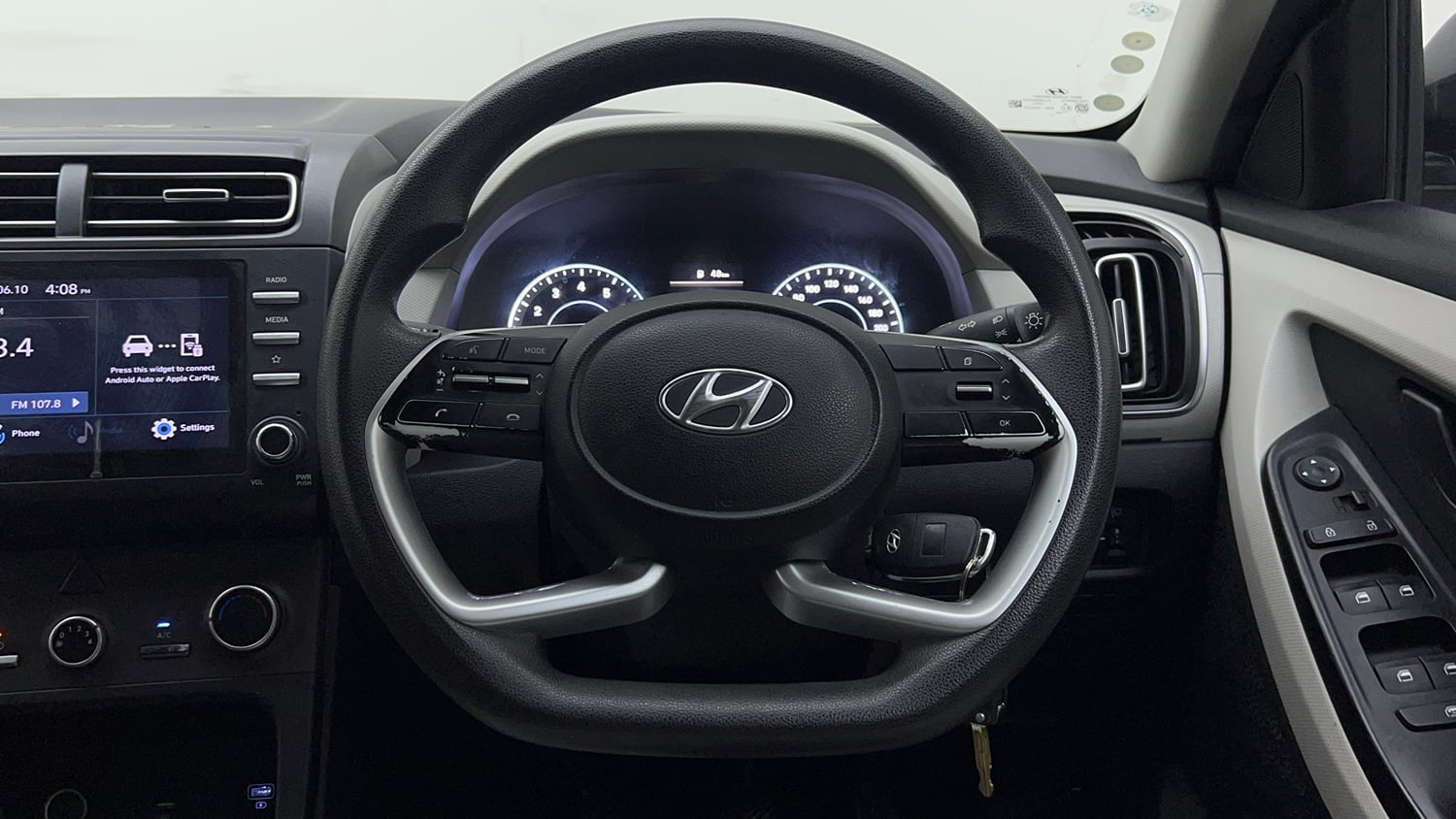 Used 2022 Hyundai Creta EX 1.5 Petrol Petrol Manual interior STEERING VIEW