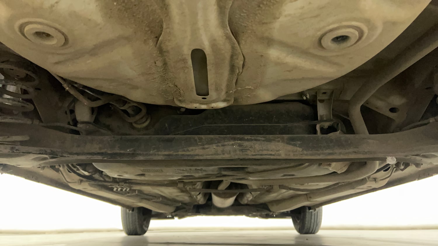 Used 2019 Maruti Suzuki Dzire VXi Petrol Manual extra REAR UNDERBODY VIEW (TAKEN FROM REAR)