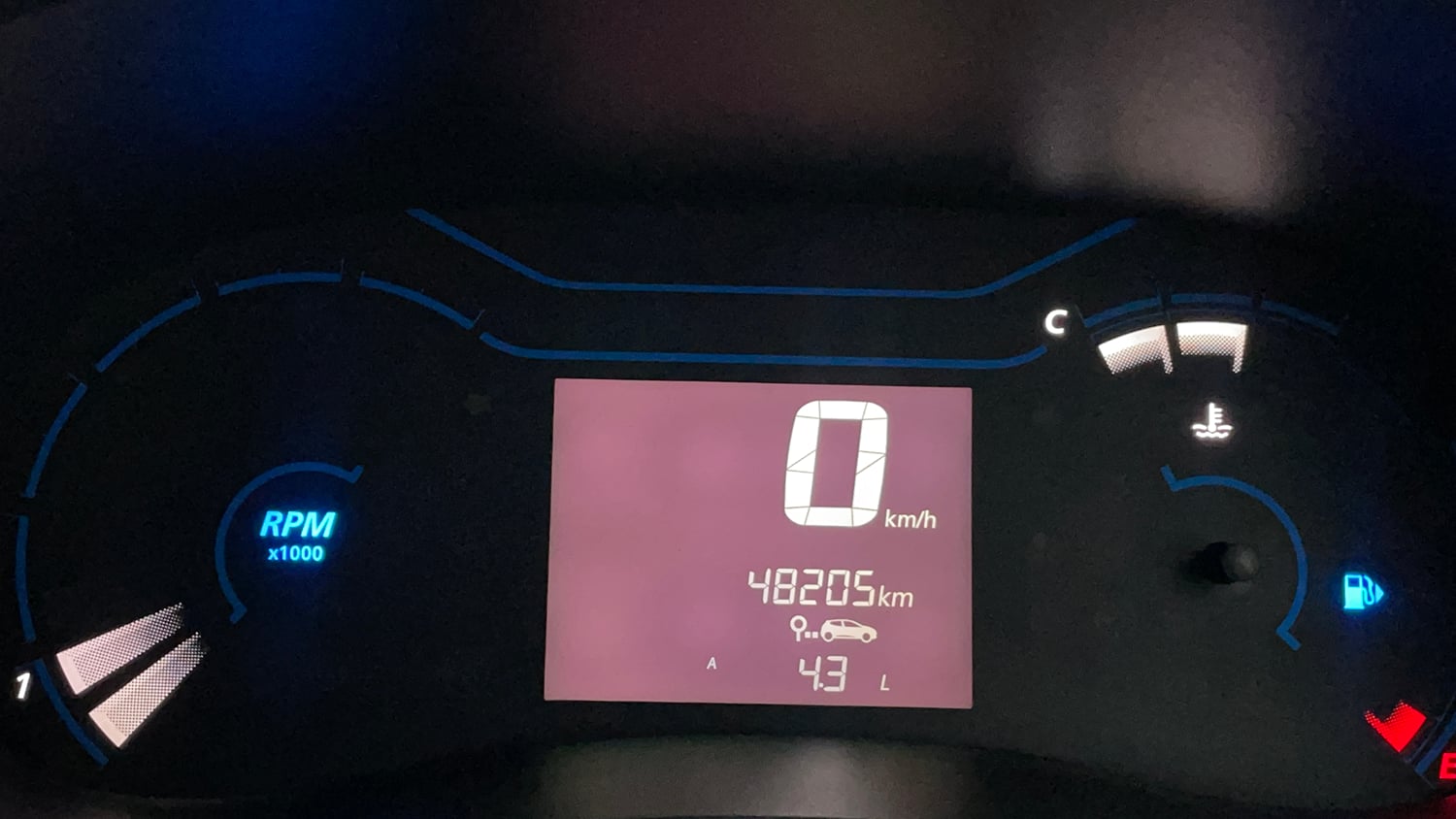 Used 2020 Renault Kwid RXT Petrol Manual interior CLUSTERMETER VIEW